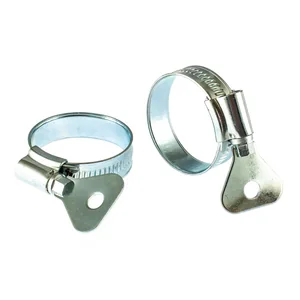 Сибртех Хомуты металлические, червячные 25-38 мм, ширина 12 мм, W1, с металлическим ключом, 2 шт 476527