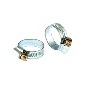 Сибртех Хомуты металлические, червячные 16-27 мм, ширина 10 мм, английский тип, W1, 2 шт 47666