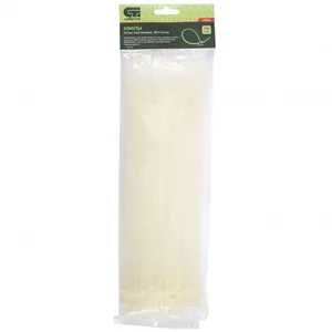 Сибртех Хомуты, 300 x 4.8 мм, пластиковые, белые, 100 шт 45536