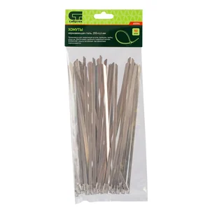 Сибртех Хомуты, 200 х 4.6 мм, нержавеющая сталь, 50 шт 45594