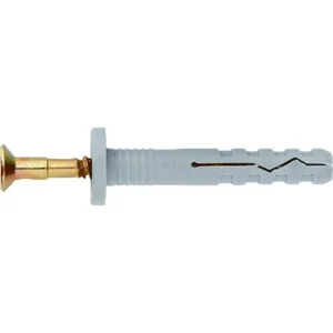 Сибртех Дюбель-гвоздь полипропиленовый с цилиндрическим бортиком 6 х 80 мм, 100 шт 42146