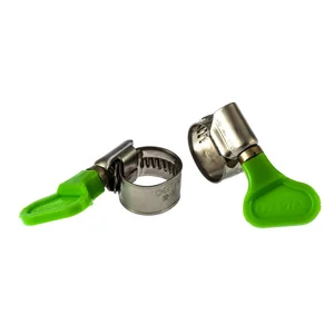 Сибртех Хомуты металлические, червячные 10-16 мм, ширина 12 мм, W4, с ключом, 2 шт 476483