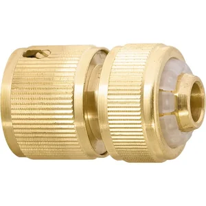 Palisad Соединитель латунный, быстросъемный для шланга 1/2, аквастоп 66240