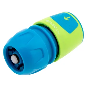 Palisad Соединитель быстросъемный для шланга 1/2-3/4, аквастоп, АВС-пластик Luxe 66267