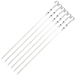 Mallony Набор шампуров ECOS 560*10*1,0мм, угловой, с витком, 6шт. 009382-SK