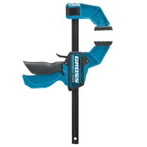 Gross Струбцина реечная, быстрозажимная, пистолетного типа, пошаговый механизм, пластиковый корпус, 150 мм 20700