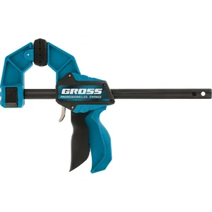 Gross Струбцина реечная, быстрозажимная, пистолетного типа, пошаговый механизм, пластиковый корпус, 450мм 20704