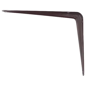 Сибртех Кронштейн угловой с ребром, 250 х 300 мм, коричневый 94027