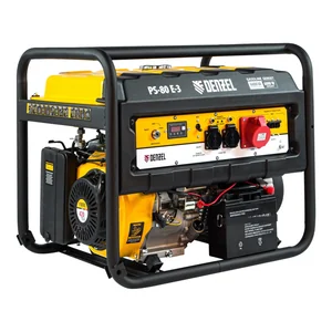 Denzel Генератор бензиновый PS 80 E-3, 6.6 кВт, 400 В, 25 л, электростартер 946954