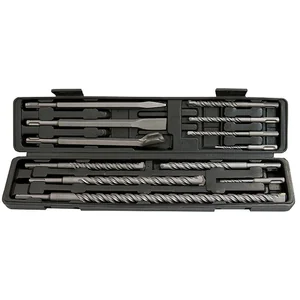 Matrix Набор буров по бетону, 5-6 х 110, 8-10-12 х 160, 14-16 х 210, 18 х 300, 20 х 450 мм, зубила, SDS Plus 71097