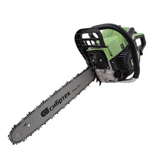 Сибртех Пила цепная бензиновая БП-5245, 52 см3, шина 45 см, шаг 0.325, паз 1,5 мм, 72 звена 95209