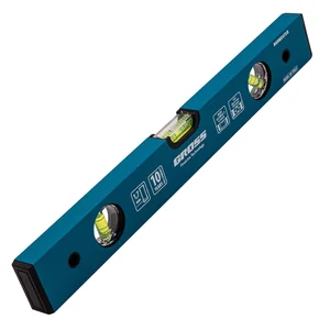 Gross Уровень алюминиевый усиленный, 400 мм, 3 глазка 33624