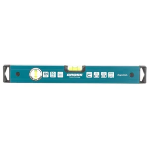 Gross Уровень алюминиевый, 400 мм, магнит, 2 глазка, Magnetisch 33710