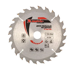 Matrix Пильный диск по дереву, 150 х 20 мм, 24 зуба, кольцо 16/20 Professional73272