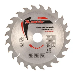 Matrix Пильный диск по дереву, 216 х 32 мм, 24 зуба, кольцо 30/32 Professional73227