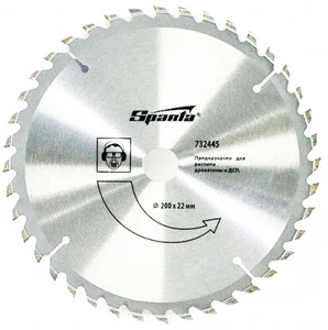 Sparta Пильный диск по дереву, 200 х 22 мм, 40 зубьев 732445