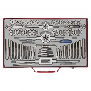 Matrix Набор метчиков и плашек М2-М20, 65 шт, металлический кейс 773065