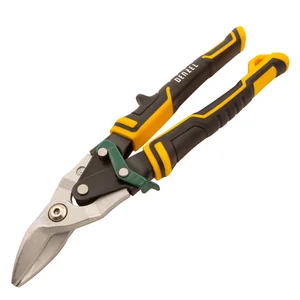 Denzel Ножницы по металлу, 270 мм, прямой и правый рез, сталь-СrMo, трехкомпонентные рукоятки 78371