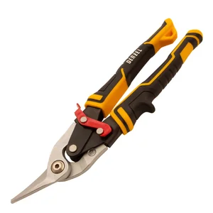 Denzel Ножницы по металлу, 270 мм, прямой и левый рез, сталь-СrMo, трехкомпонентные рукоятки 78372