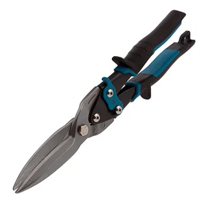 Gross Ножницы по металлу "Piranha", 270 мм, прямой проходной рез, сталь СrMo, двухкомпонентные рукоятки 78329