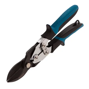 Gross Ножницы по металлу"Piranha"усиленные, 255 мм, прямой рез, сталь СrMo, двухкомпонентные рукоятки 78347