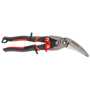 Gross Ножницы по металлу "Piranha", 270 мм, прямой и левый проходной рез, сталь СrMo, двухкомпонентные рукоятки 78331