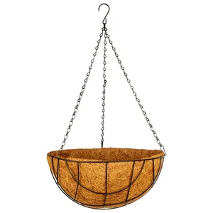 Palisad Кашпо подвесное с вкладышем из коковиты, полукруглое D 35 69023