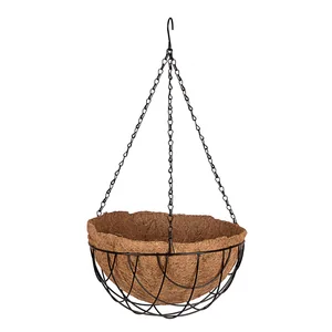 Palisad Кашпо подвесное с вкладышем из коковиты, полукруглое D 30 см 69017