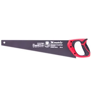 Matrix Ножовка по дереву, 500 мм, 7-8 TPI, зуб-3D, каленый зуб, тефлоновое покрытие полотна, двухкомпонентная рукоятка 23551