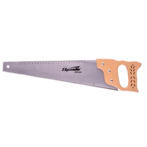 Sparta Ножовка по дереву, 450 мм, 7-8 TPI, каленый зуб, линейка, деревянная рукоятка 231875