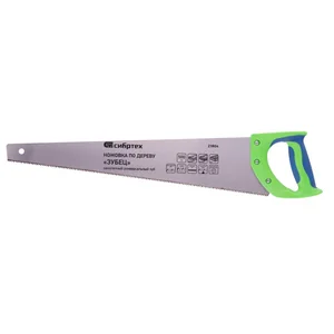 Сибртех Ножовка по дереву Зубец , 500 мм, 7-8 TPI, каленый зуб 2D, двухкомпонентная рукоятка 23804
