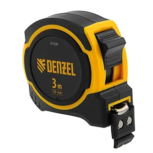 Denzel Рулетка 3м х 16мм, двухкомп. корпус, магнитный обрезиненный зацеп// 31530