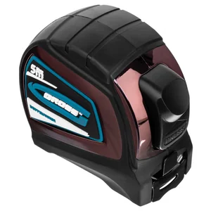 Gross Рулетка "Doppelhaken",5 м x 25 мм,двухсторонний зацеп,Нейлон,двусторонняя шкала,автоматическая фиксация 31124