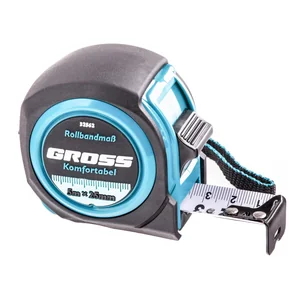 Gross Рулетка Komfortabel 5 м х 25 мм,обрезиненный корпус 32562
