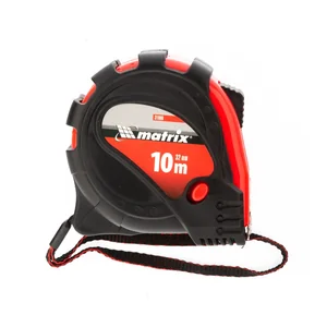 Matrix Рулетка Status Magnet 3 fixations,10 м х 32 мм,обрезиненный корпус,зацеп с магнитом 31000