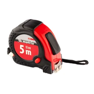 Matrix Рулетка Status Magnet fixation,5 м х 19 мм,обрезиненный корпус,зацеп с магнитом 31023