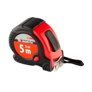 Matrix Рулетка Status Magnet fixation,5 м х 25 мм,обрезиненный корпус,зацеп с магнитом 31029