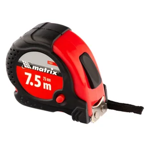Matrix Рулетка Status Magnet fixation,7,5 м х 25 мм,обрезиненный корпус,зацеп с магнитом 31031