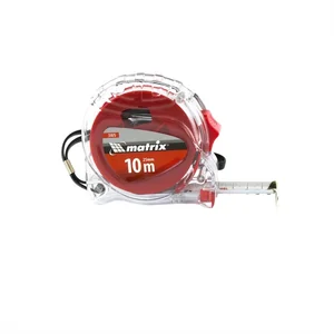 Matrix Рулетка Crystal,10 м х 25 мм,корпус из поликарбоната 31075