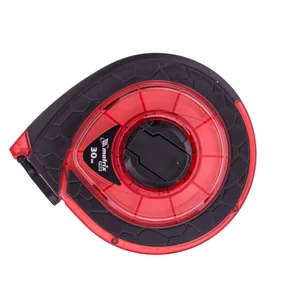 Matrix Рулетка геодезическая 30 м х 15 мм, закрытый корпус, фибергласовая лента, двусторонняя шкала, Pro 31271