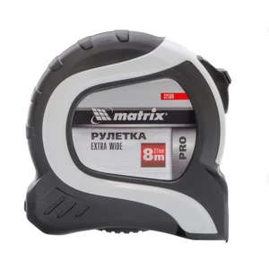 Matrix Рулетка Extra Wide,8 м x 27 мм,двухкомпонентный корпус,Pro 32586
