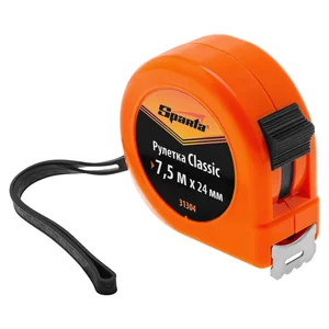 Sparta Рулетка Classic,7,5 м х 24 мм,пластиковый корпус 31304