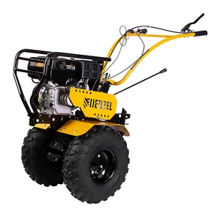 Denzel Мотоблок DPT-370-PRO, 7 л.с, ременное сцепление, ширина 90 см, глубина 35 см, фрез 3 х 4, ШОМ, передачи 4В/2Н 56404