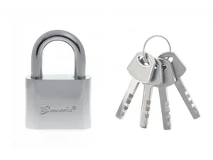 Matrix Замок навесной, хромированное покрытие 50 мм 91801