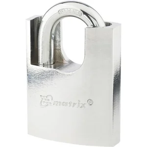 Matrix Замок навесной, защищенная дужка 60 мм 91806