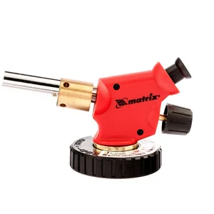 Matrix Профессиональная горелка на бутановый баллон, пьезоподжиг, расширенное сопло 91427