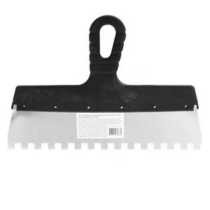 Sparta Шпатель из нержавеющей стали, 300 мм, зуб 10 х 10 мм, пластмассовая ручка 85130