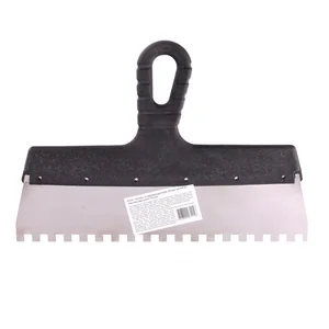 Sparta Шпатель из нержавеющей стали, 300 мм, зуб 8 х 8 мм, пластмассовая ручка 85144