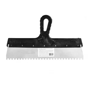 Sparta Шпатель из нержавеющей стали, 350 мм, зуб 6 х 6 мм, пластмассовая ручка 85141