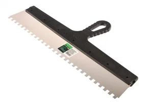 Сибртех Шпатель из нержавеющей стали, 450 мм, зуб 8 х 8 мм, пластмассовая ручка 85479